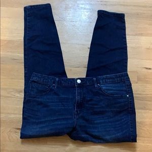 High rise stretch jean leggings, Size 14/32